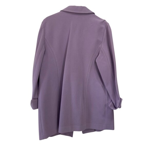 Chicos Womens Lavender Peacoat Size 2 12/14 Polyester/Nylon - Picture 8 of 14